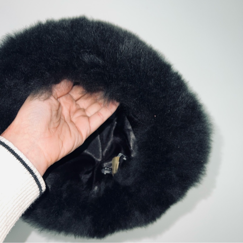 Peruvian Connection Genuine 100% Alpaca Fur Black Hat - One Size - Picture 8 of 9